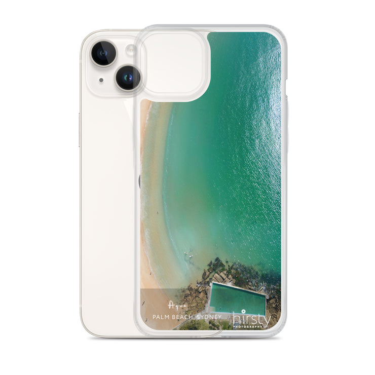 iPhone Clear Case - PALM BEACH - 'Aqua' Print