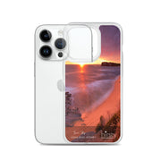 Clear iPhone Case - LONG REEF - 'Sun Up' Print