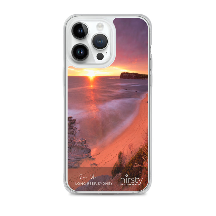 Clear iPhone Case - LONG REEF - 'Sun Up' Print