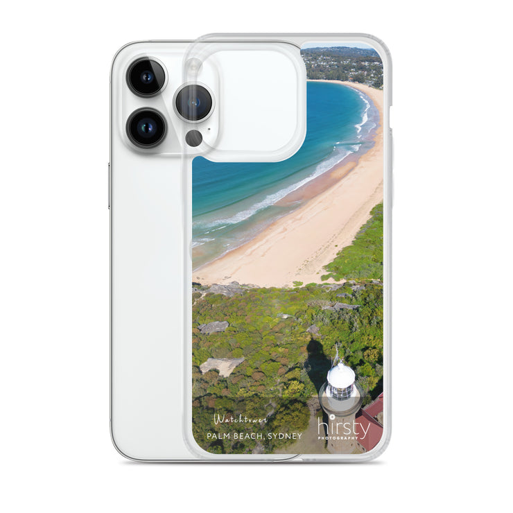 Clear iPhone Case - PALM BEACH - 'Watchtower' print