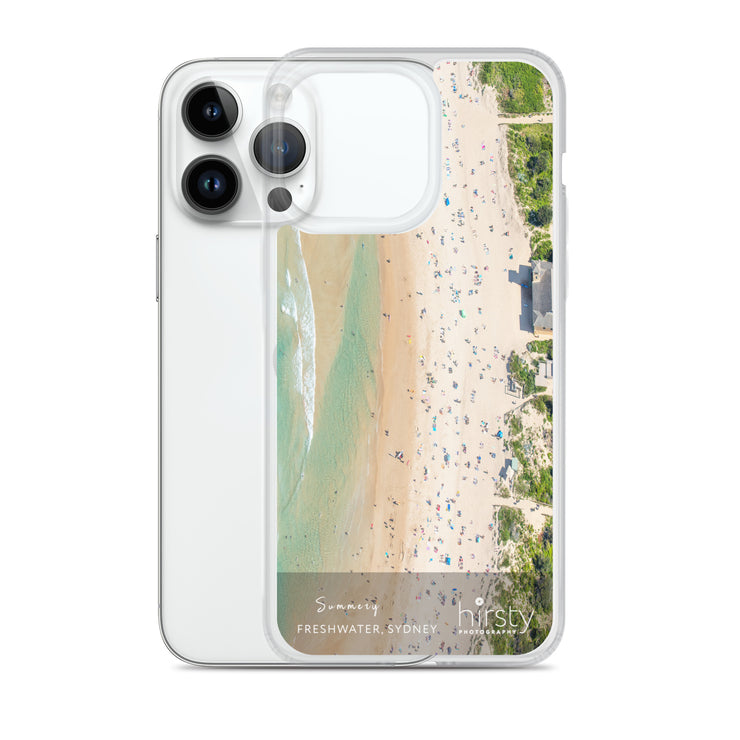 Clear iPhone Case.- FRESHWATER - 'Summery' Print