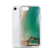 iPhone Clear Case - PALM BEACH - 'Aqua' Print