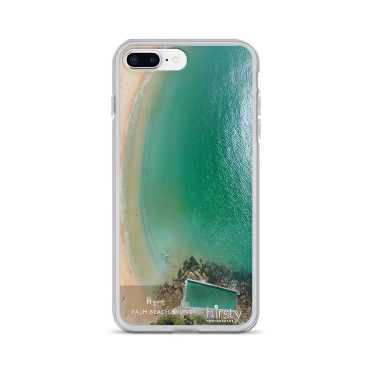 iPhone Clear Case - PALM BEACH - 'Aqua' Print