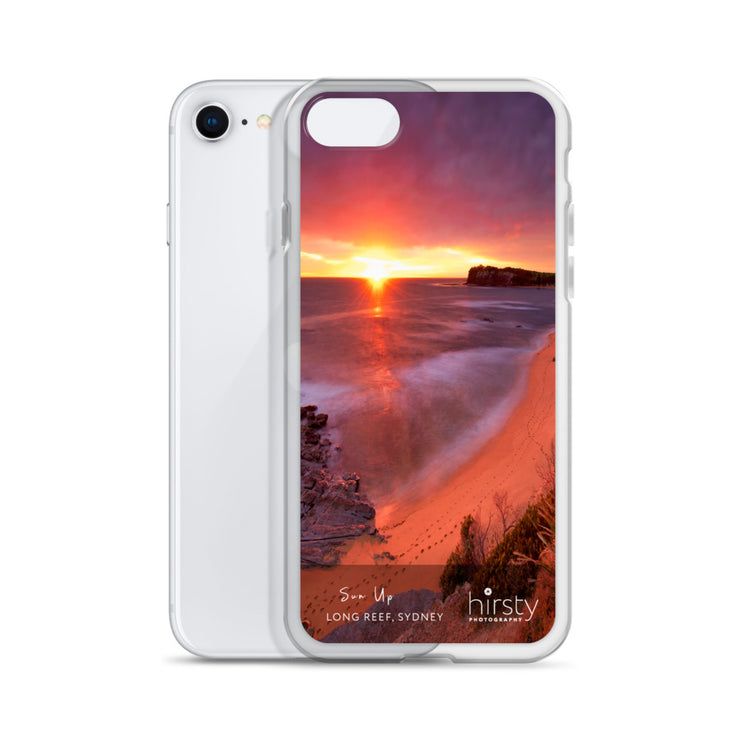 Clear iPhone Case - LONG REEF - 'Sun Up' Print