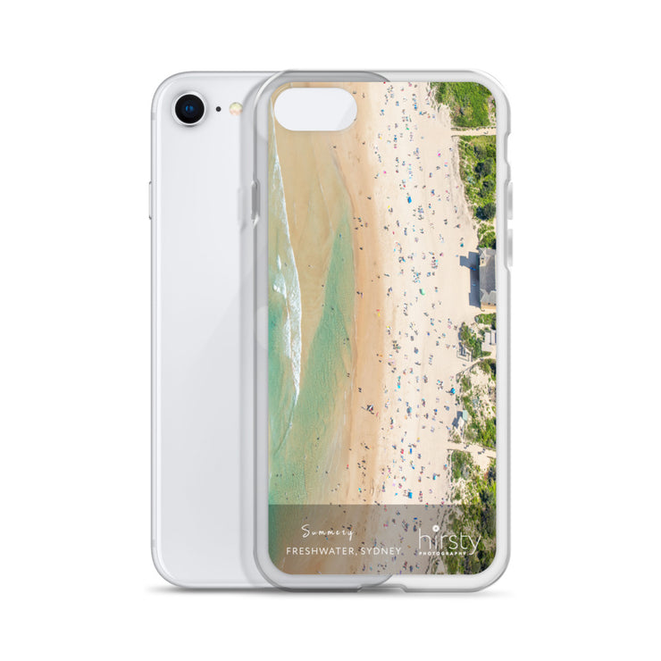 Clear iPhone Case.- FRESHWATER - 'Summery' Print