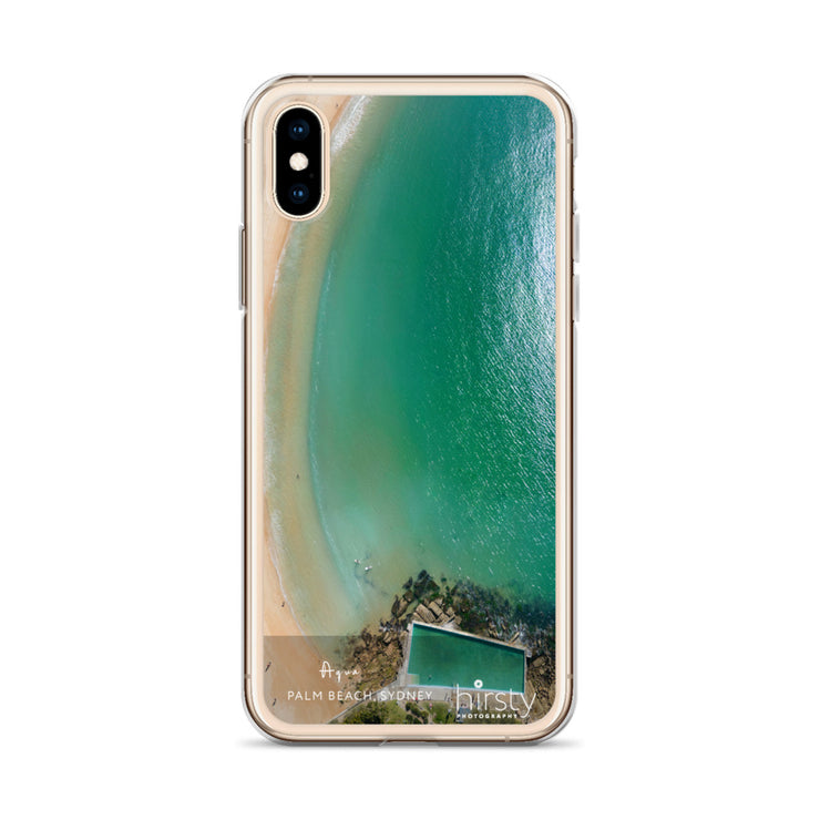 iPhone Clear Case - PALM BEACH - 'Aqua' Print