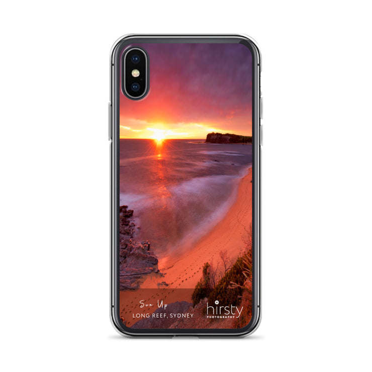 Clear iPhone Case - LONG REEF - 'Sun Up' Print