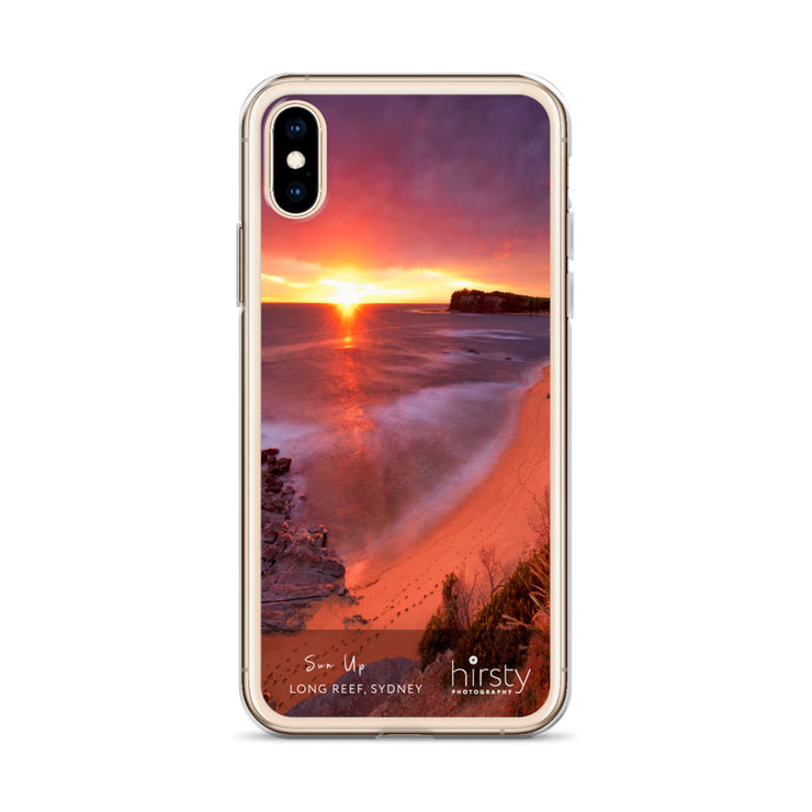 Clear iPhone Case - LONG REEF - 'Sun Up' Print