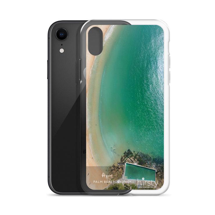 iPhone Clear Case - PALM BEACH - 'Aqua' Print