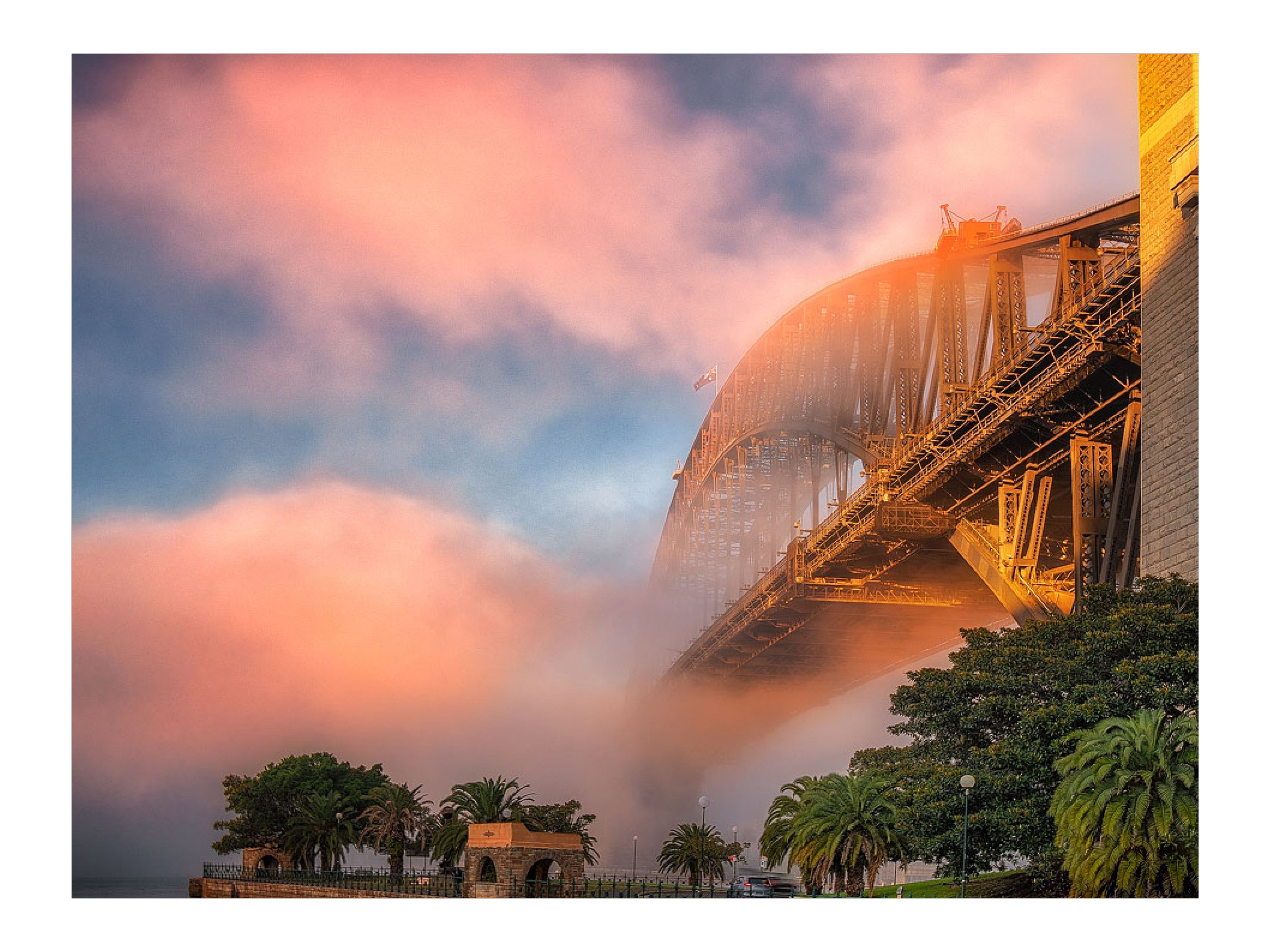 Engulfed, Sydney Harbour print