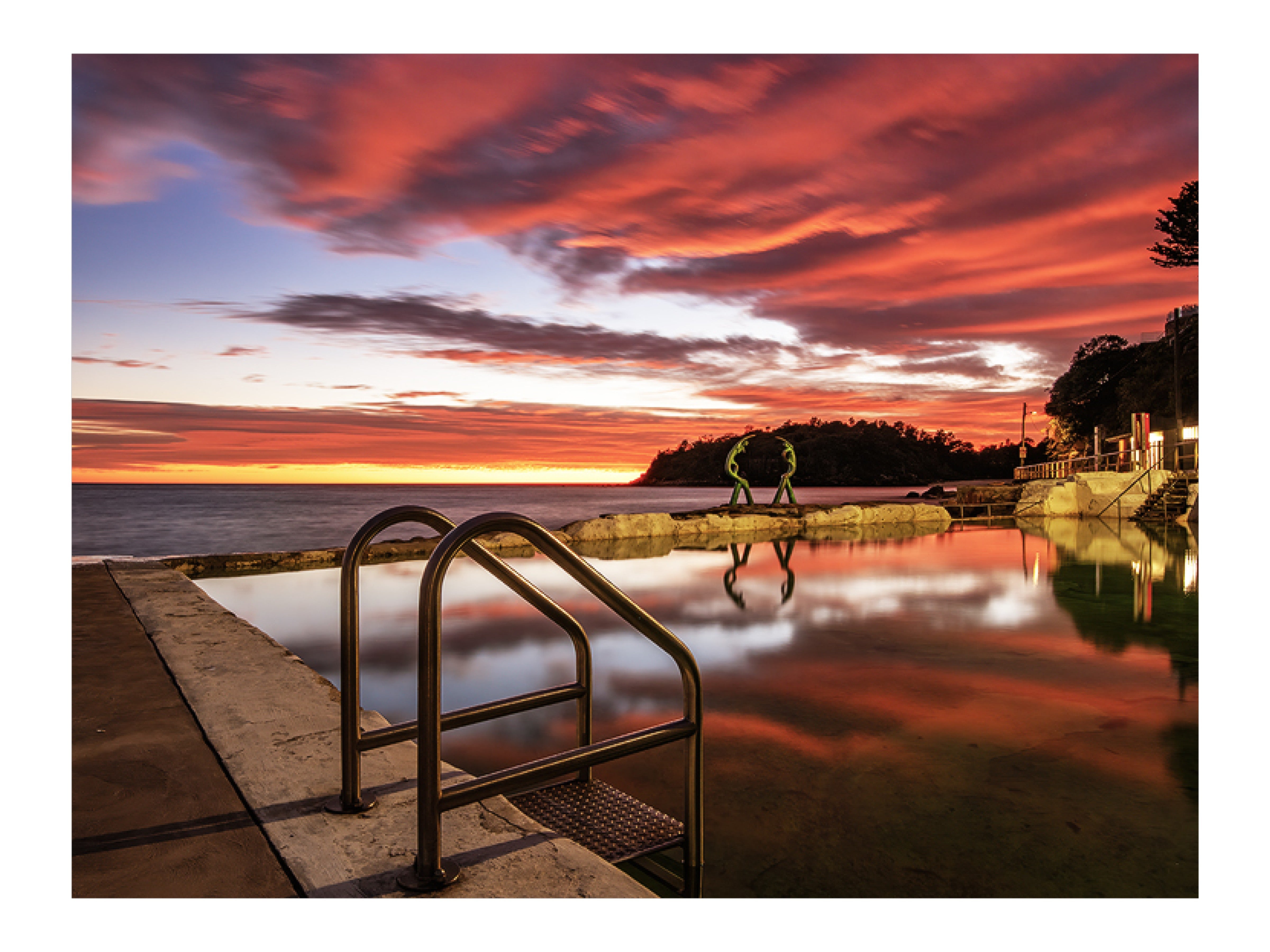 Entrance, Manly print