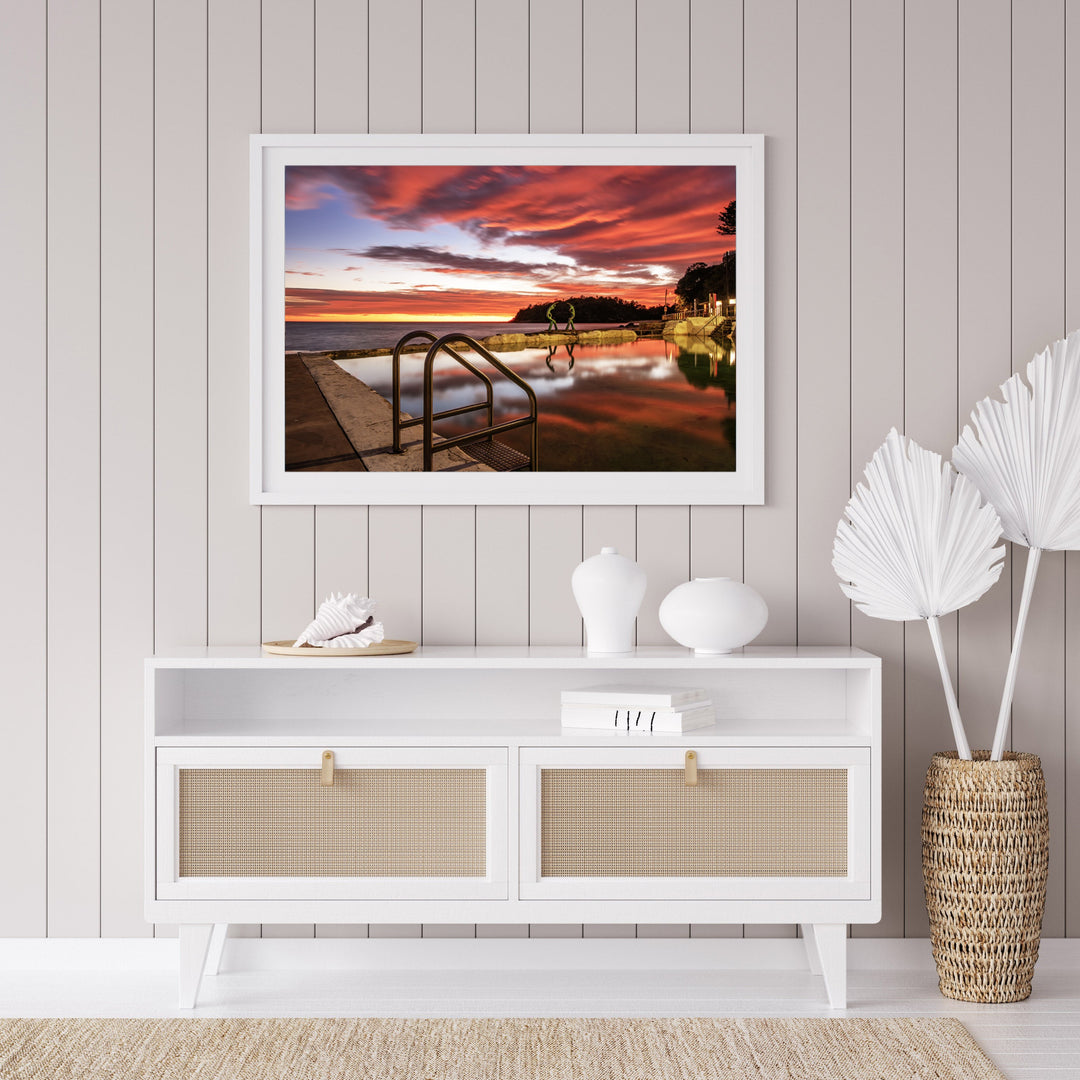 Entrance, Manly print
