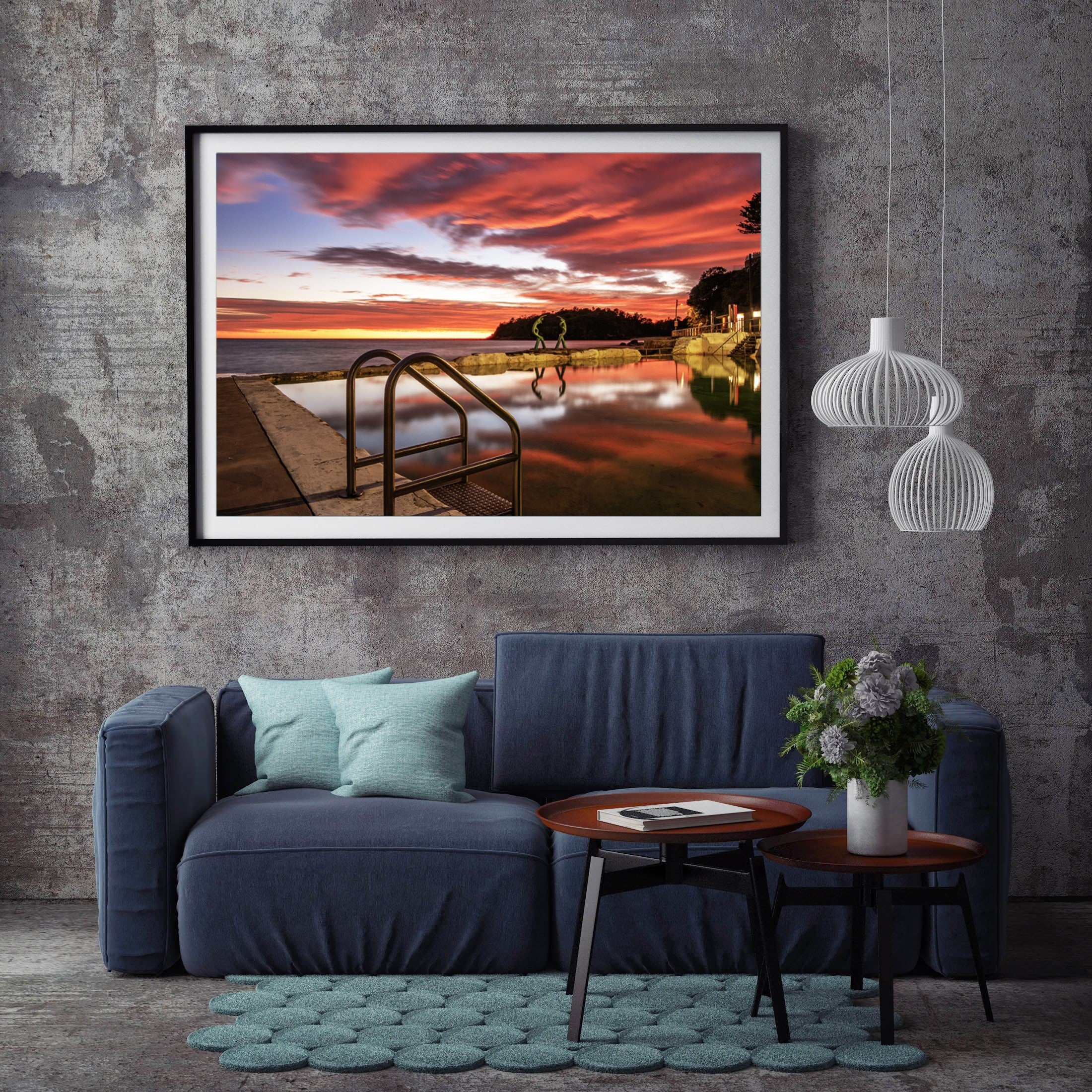 Entrance, Manly print