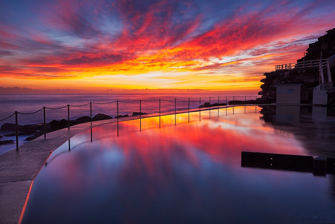 Flaming, Bronte Beach Beach print