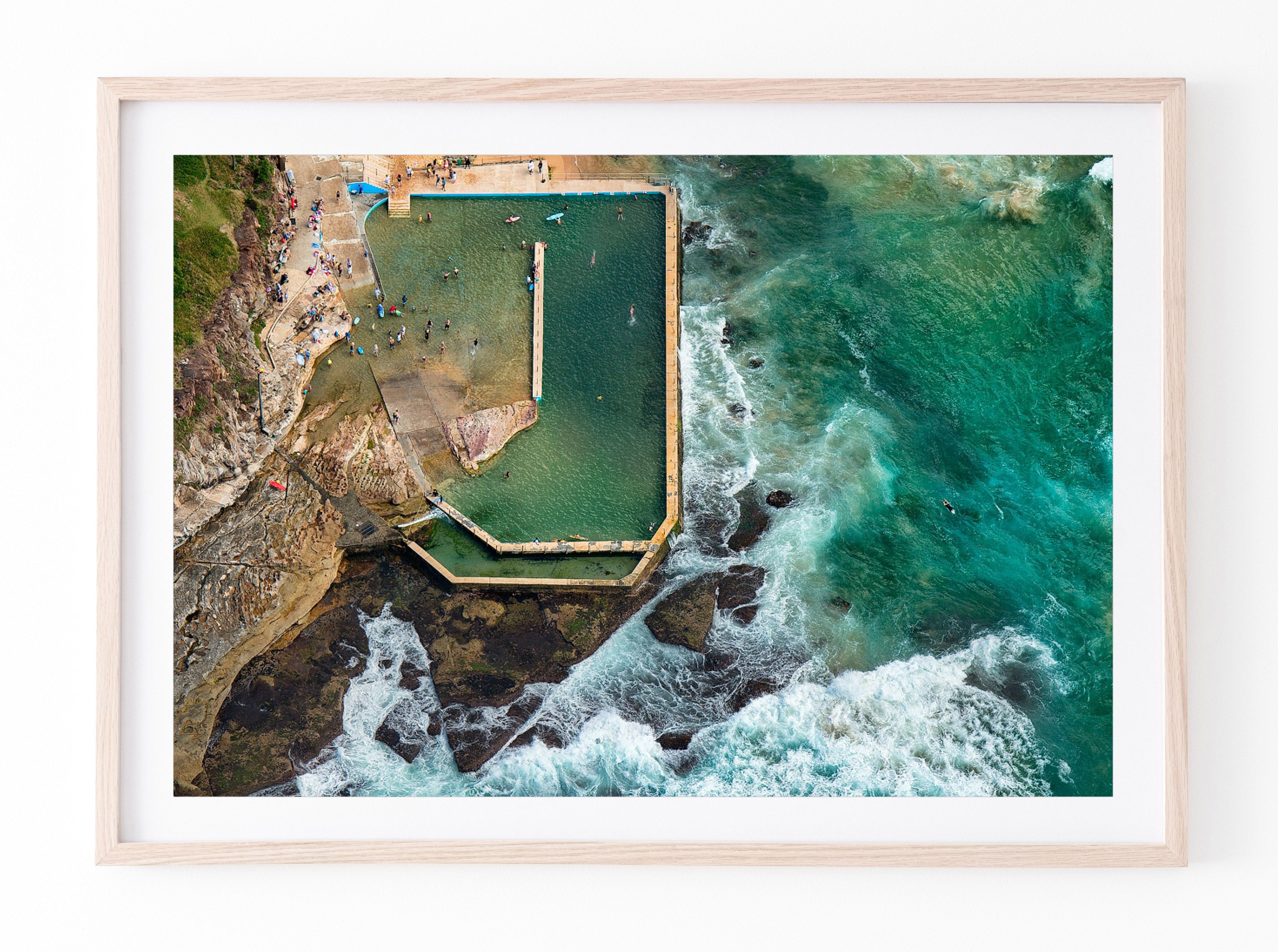 Floating, Curl Curl Rock Pool print