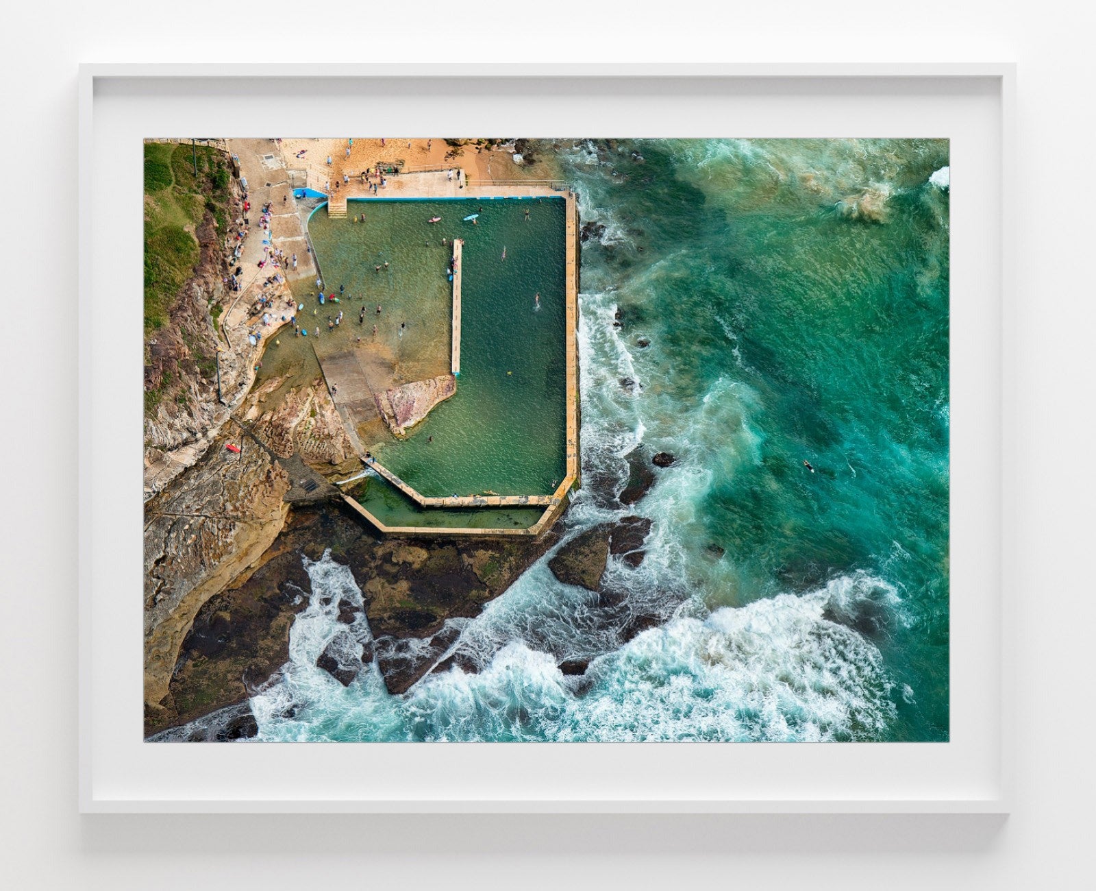 Floating, Curl Curl Rock Pool print
