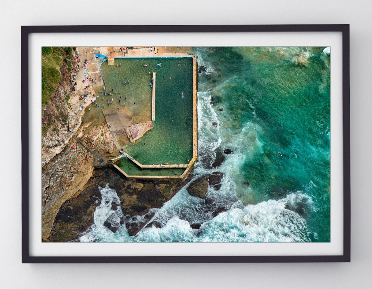 Floating, Curl Curl Rock Pool print