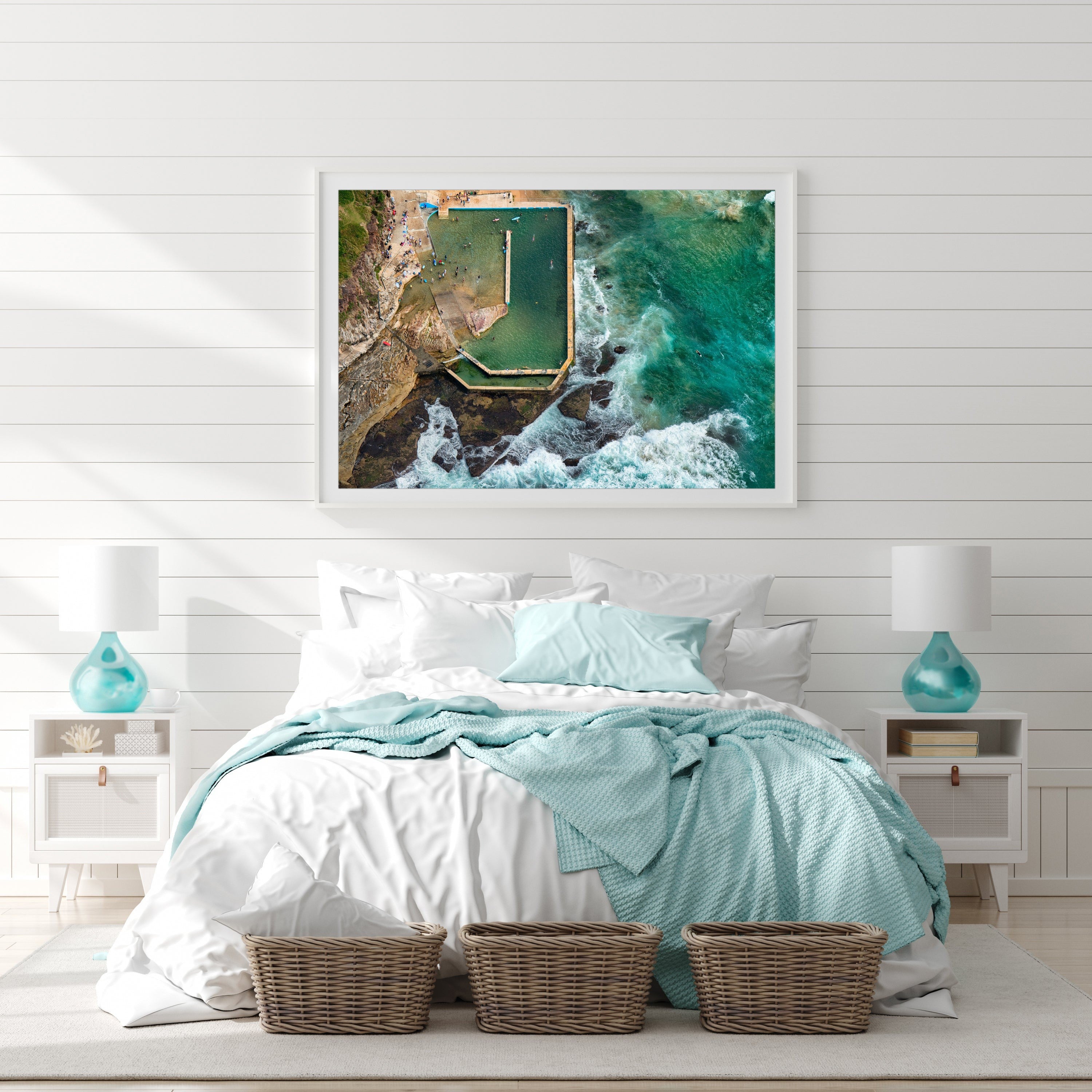 Floating, Curl Curl Rock Pool print