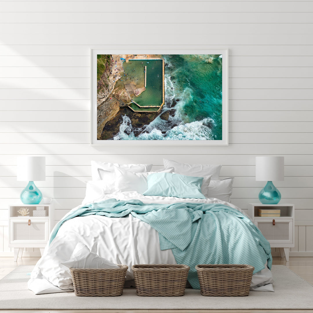 Floating, Curl Curl Rock Pool print