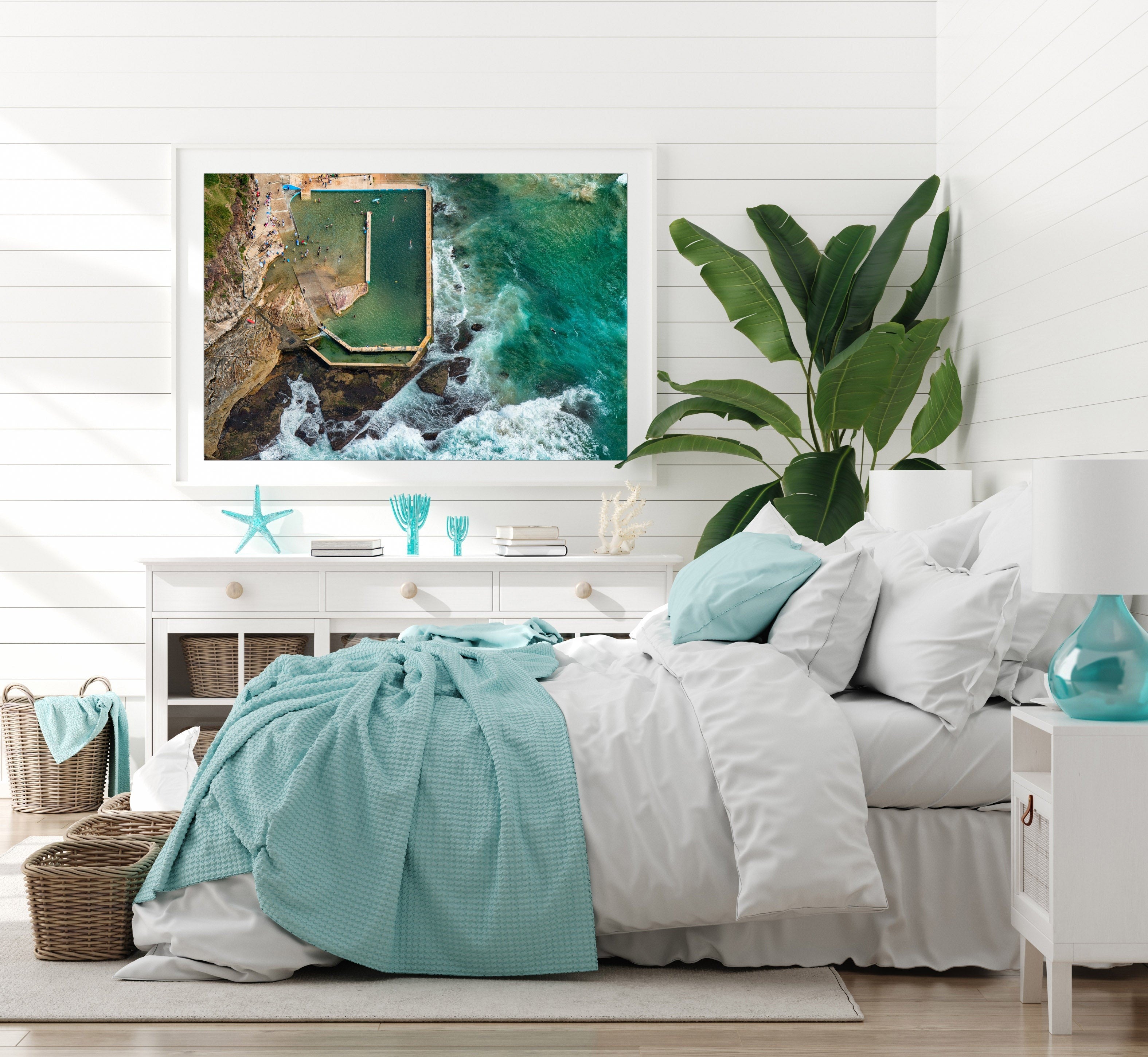 Floating, Curl Curl Rock Pool print