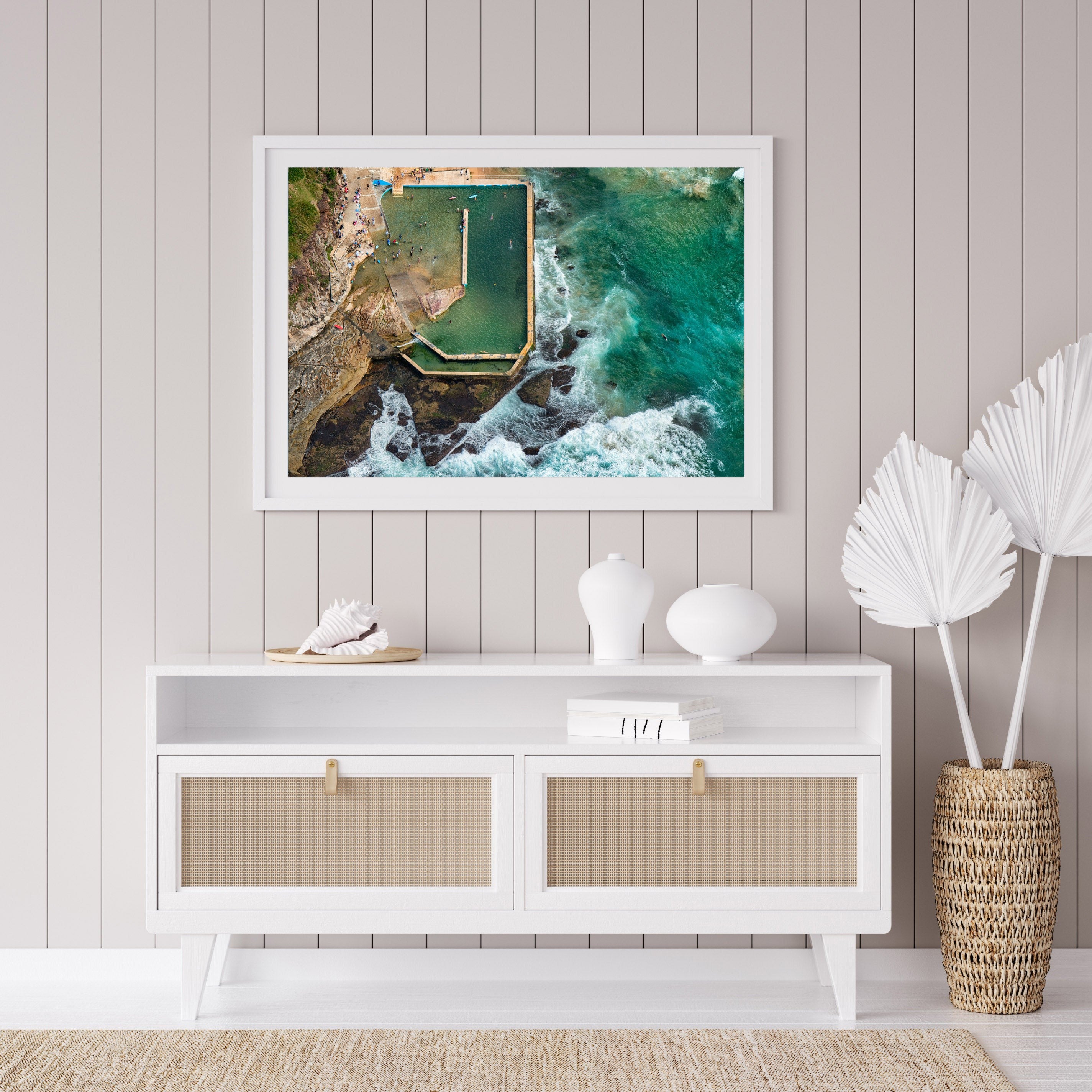 Floating, Curl Curl Rock Pool print