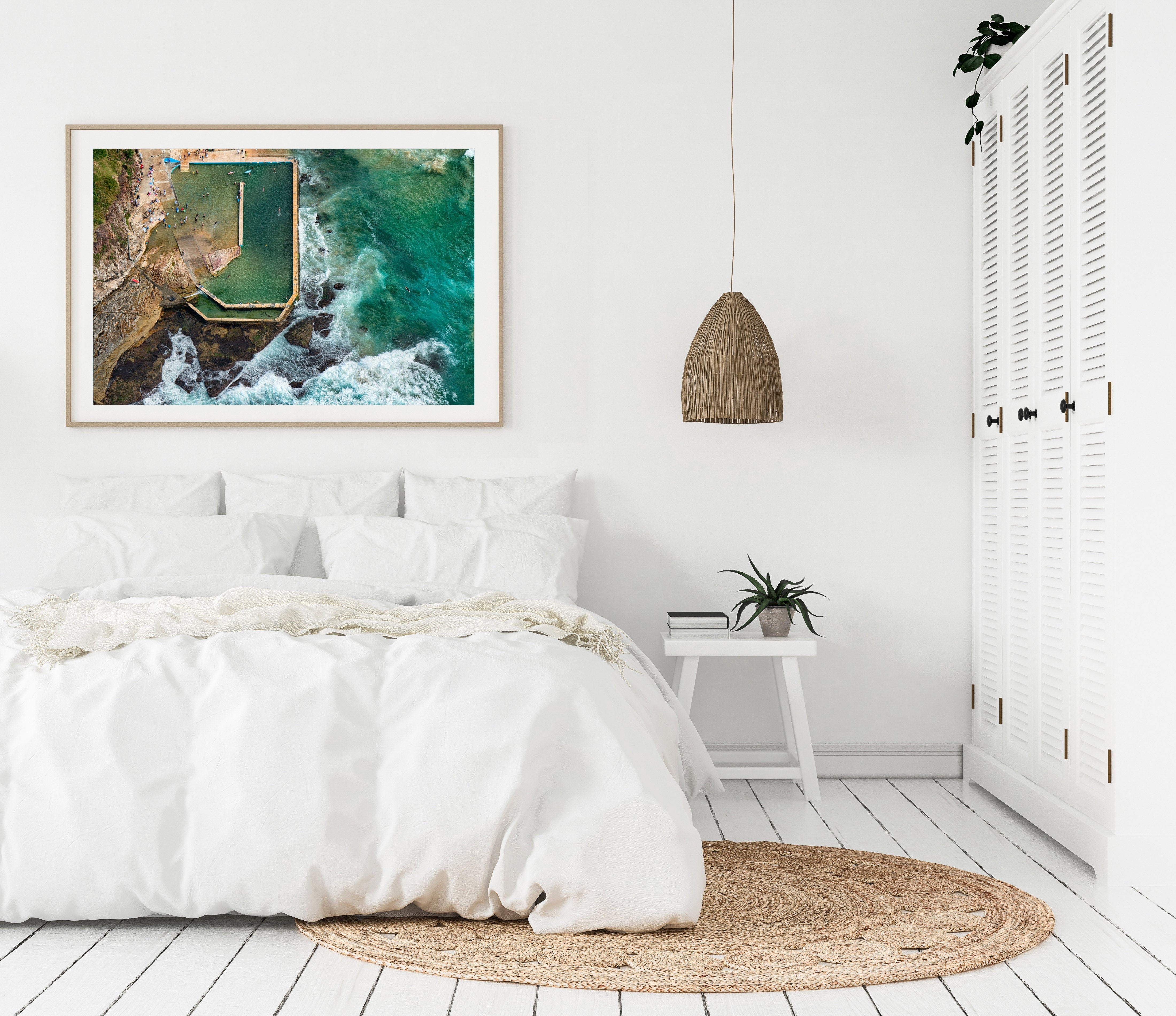 Floating, Curl Curl Rock Pool print
