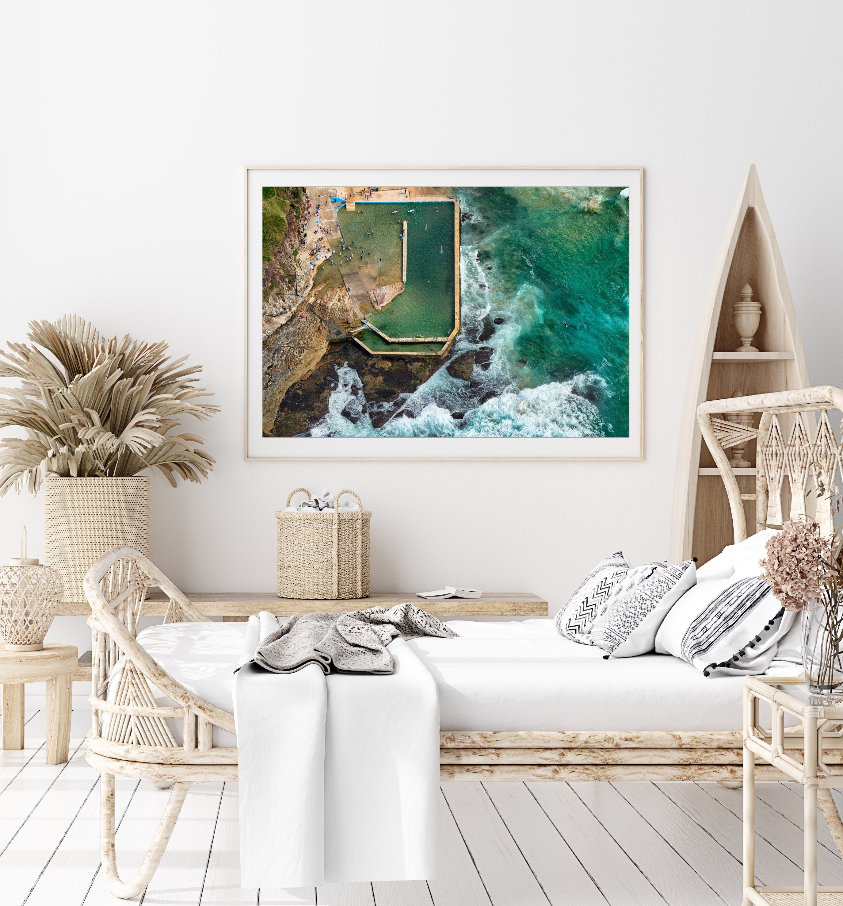 Floating, Curl Curl Rock Pool print