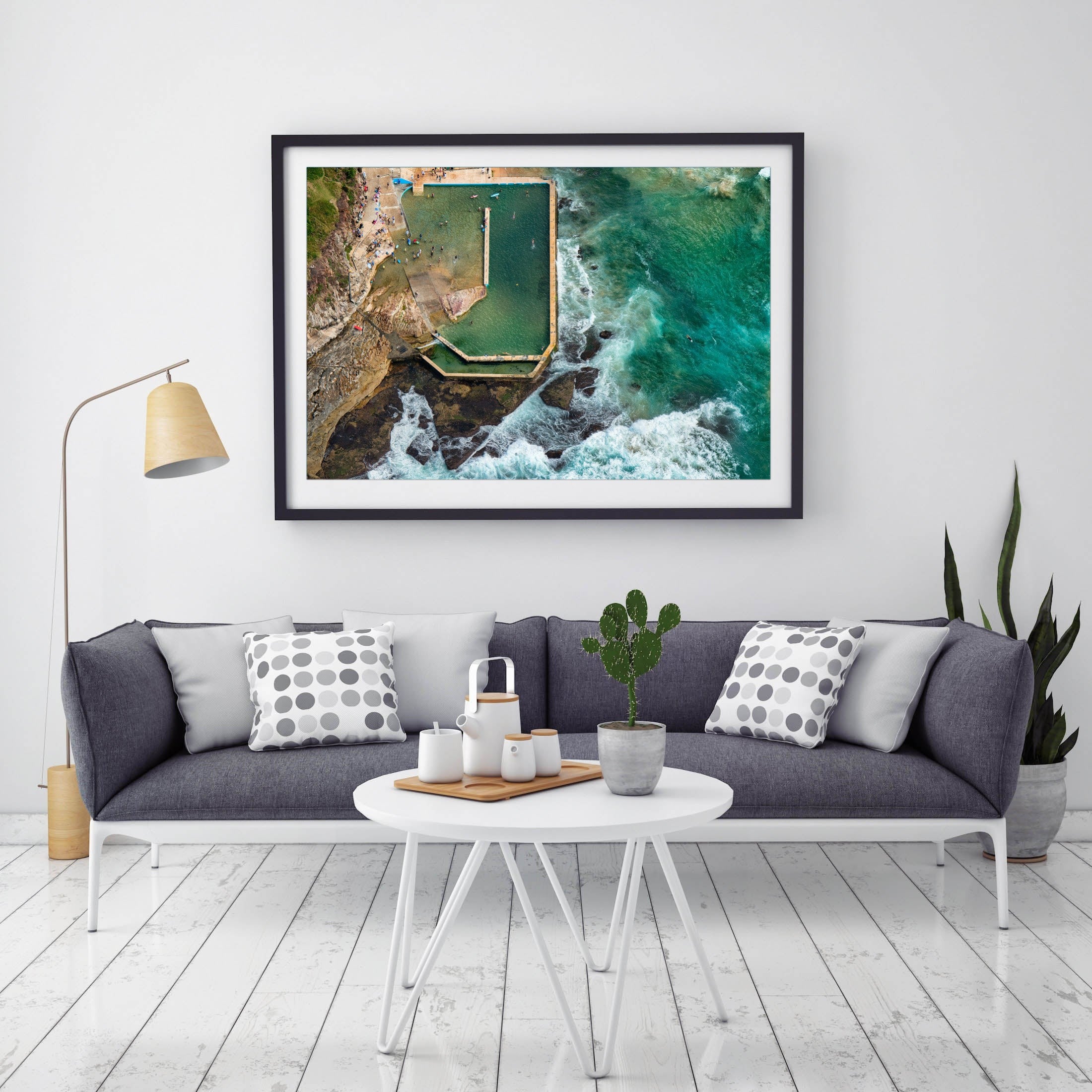 Floating, Curl Curl Rock Pool print