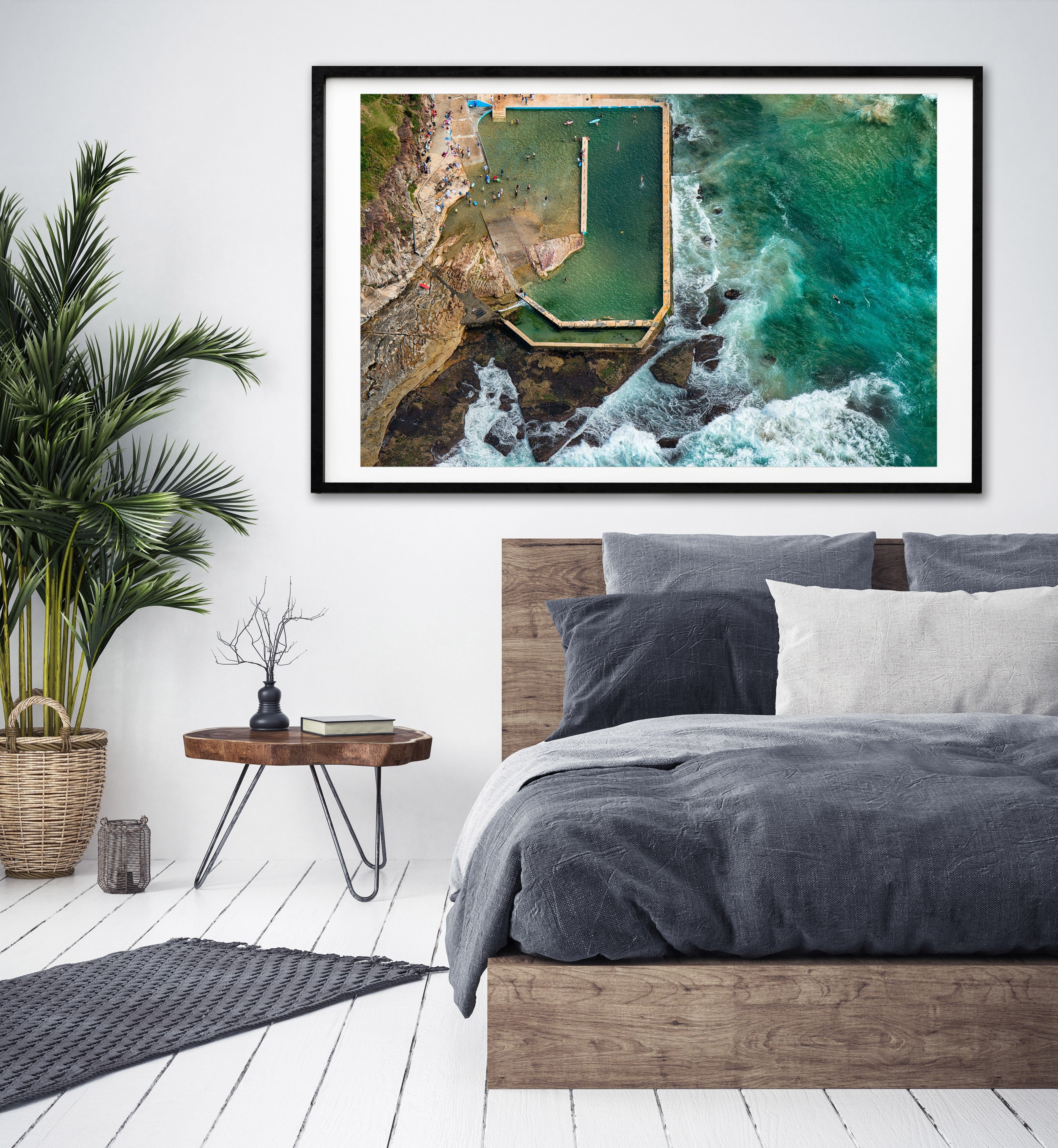 Floating, Curl Curl Rock Pool print