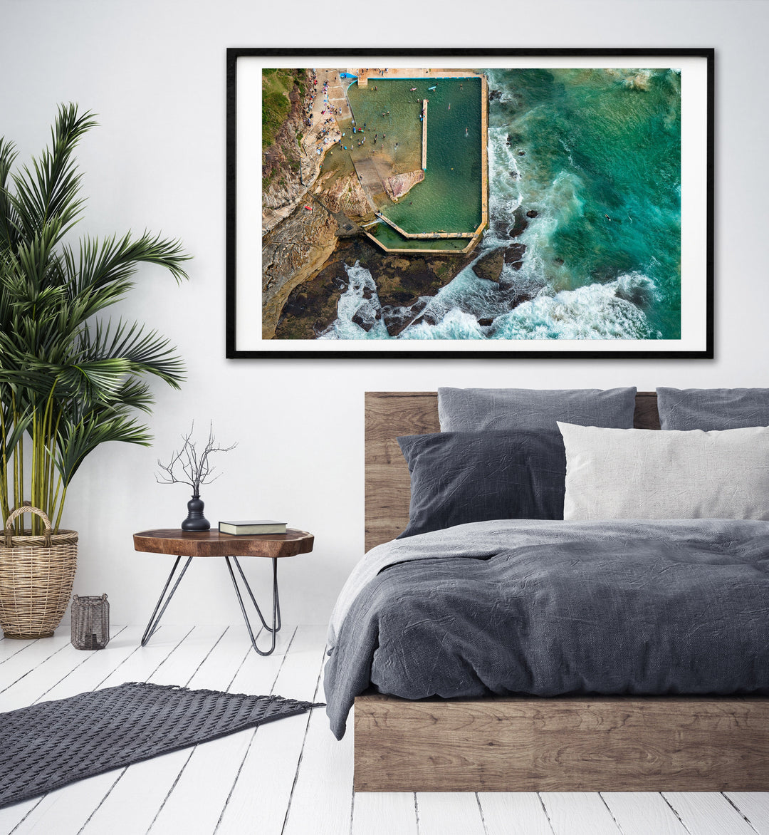 Floating, Curl Curl Rock Pool print