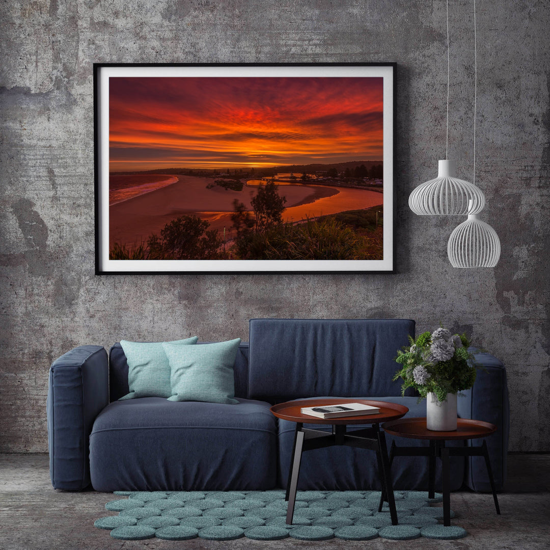Flowing, Narrabeen Rock Pool print
