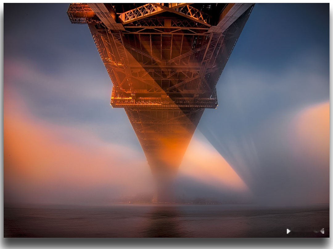Fog Lines, Sydney Harbour, fine art photograph by Richard Hirst