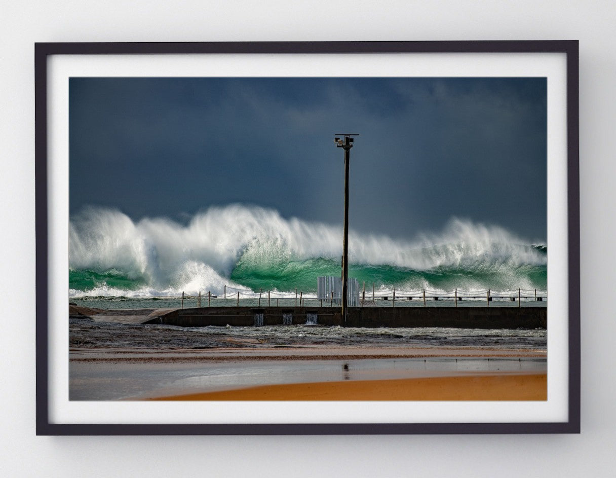 Glass, Narrabeen Rock Pool print