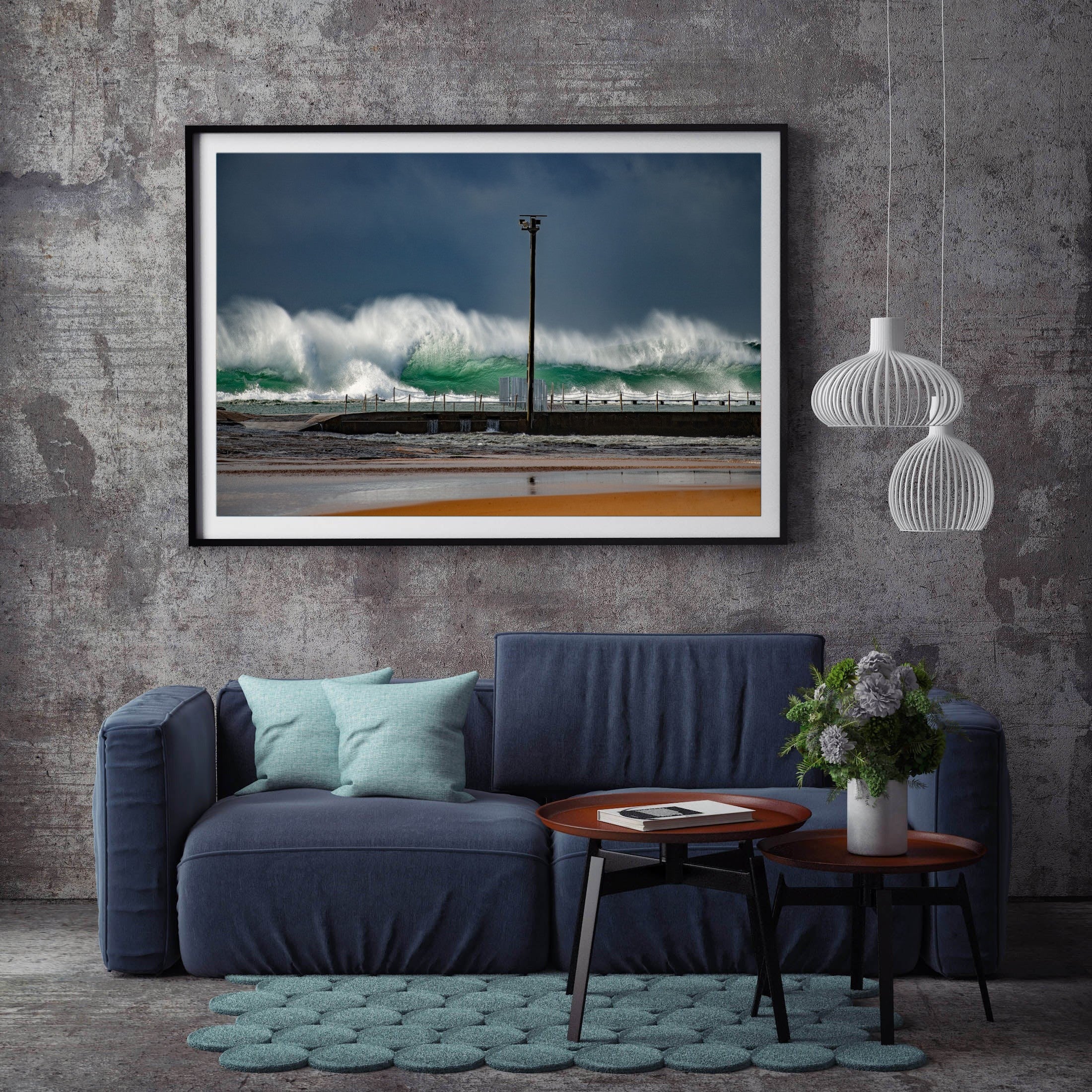 Glass, Narrabeen Rock Pool print