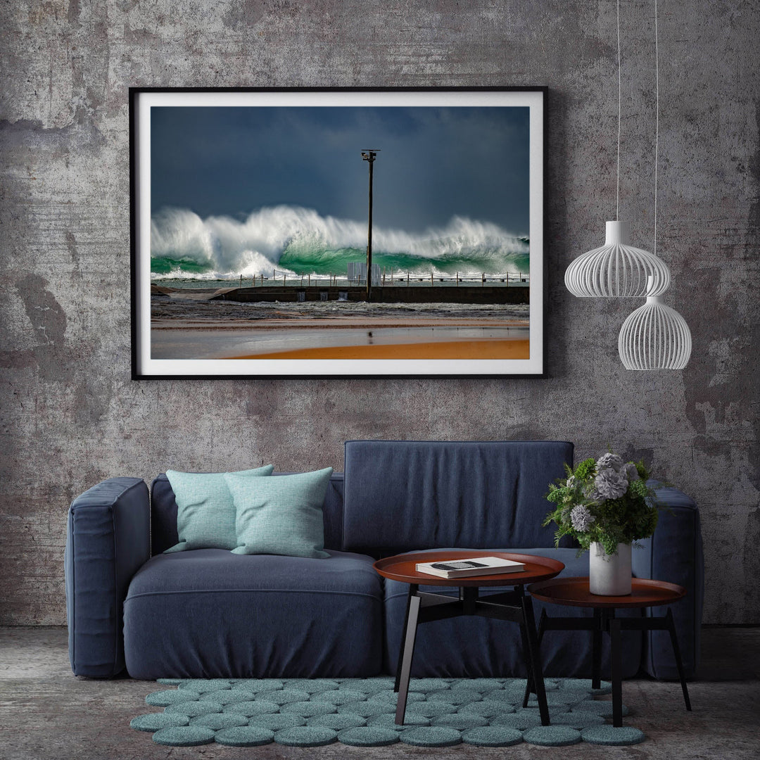 Glass, Narrabeen Rock Pool print