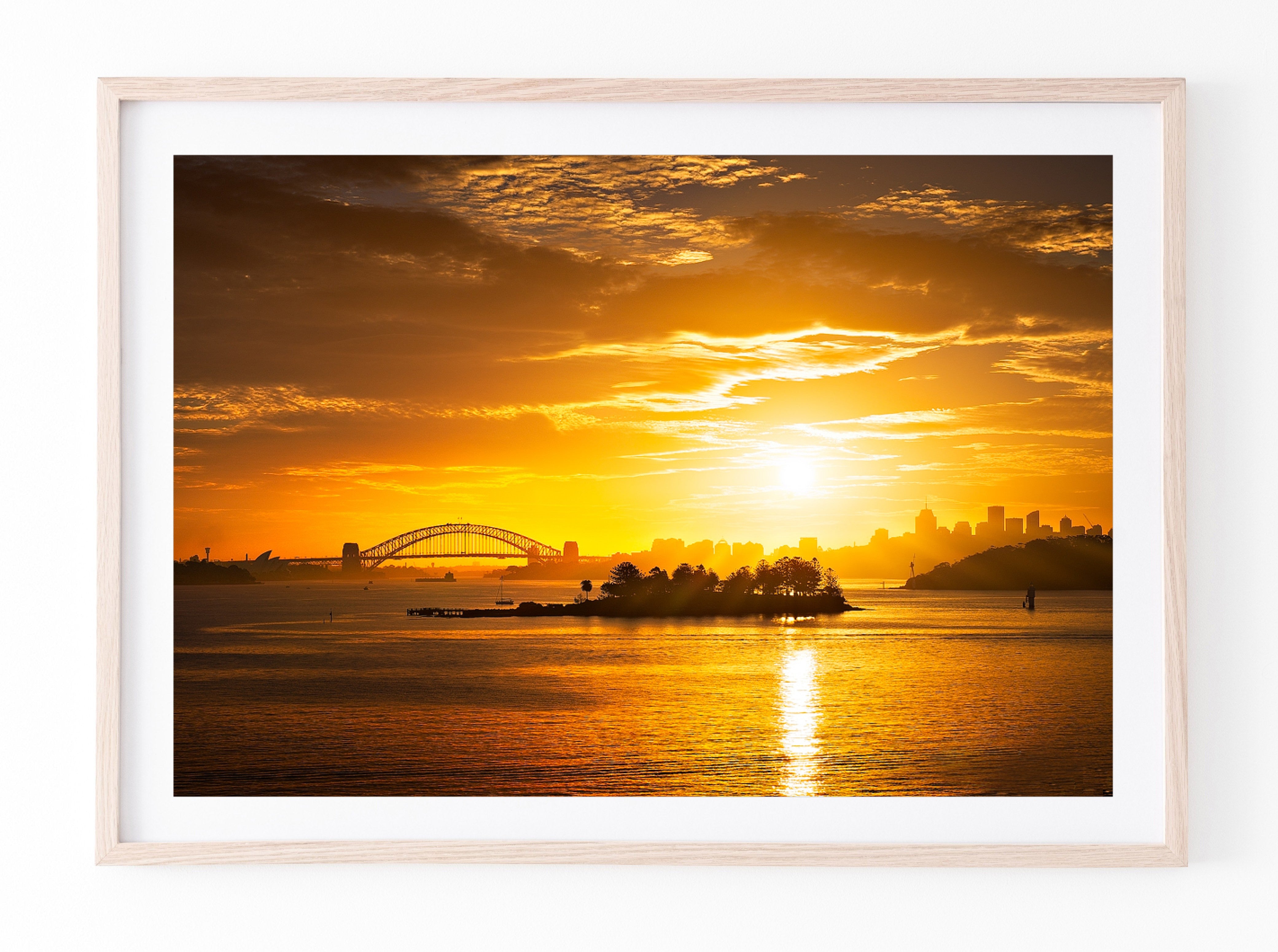Golden Harbour, Sydney Harbour print