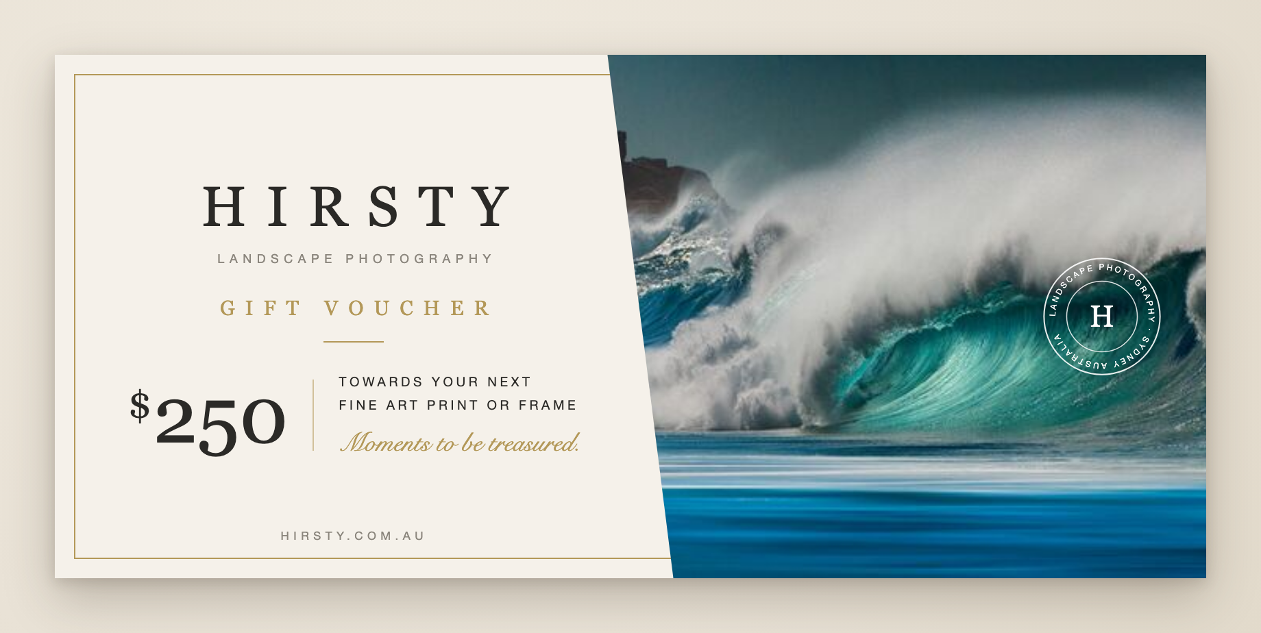 Hirsty gift voucher $250