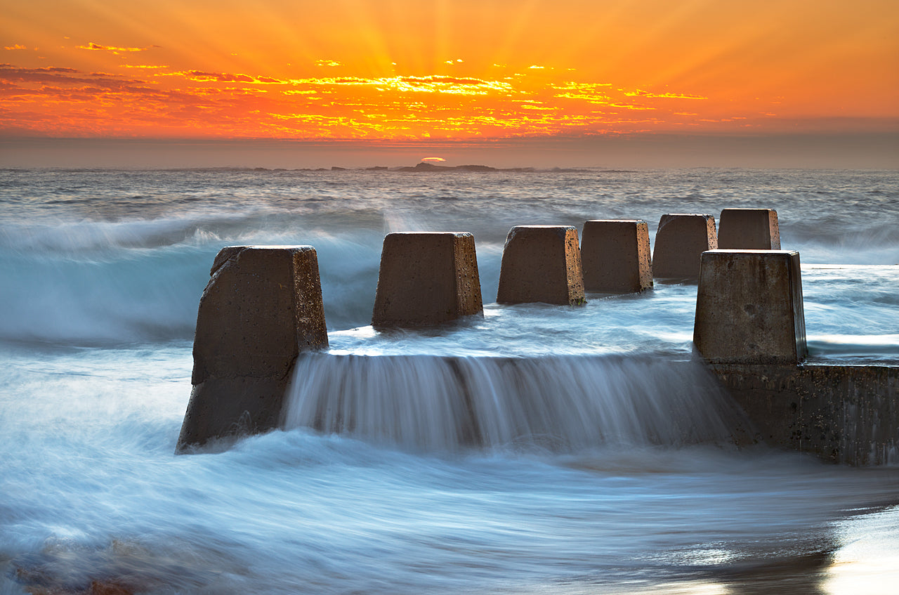 Haze, Coogee Rock Pool print