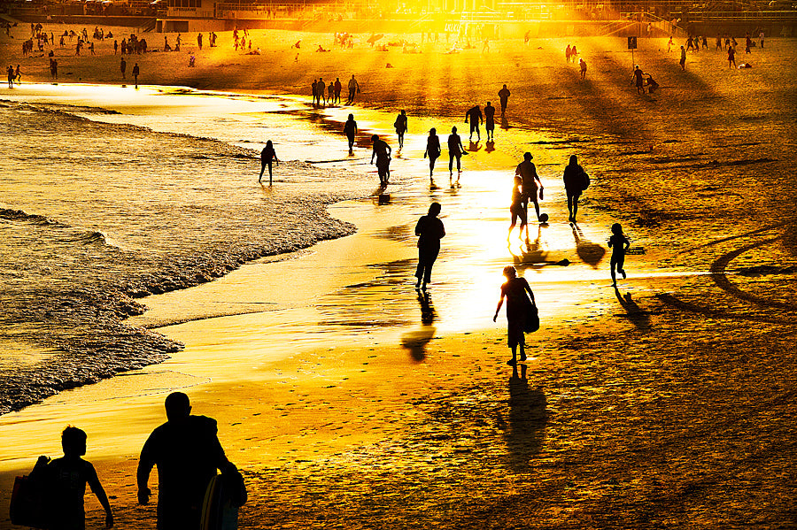 Last Light, Bondi Beach Beach print