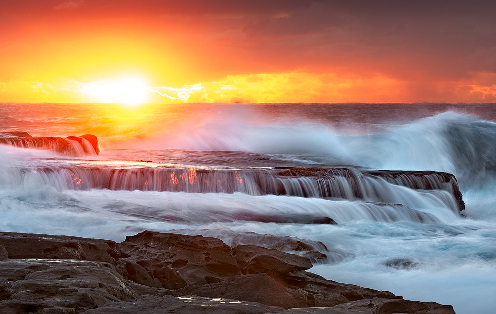 Light Falls, Maroubra Rock Pool print