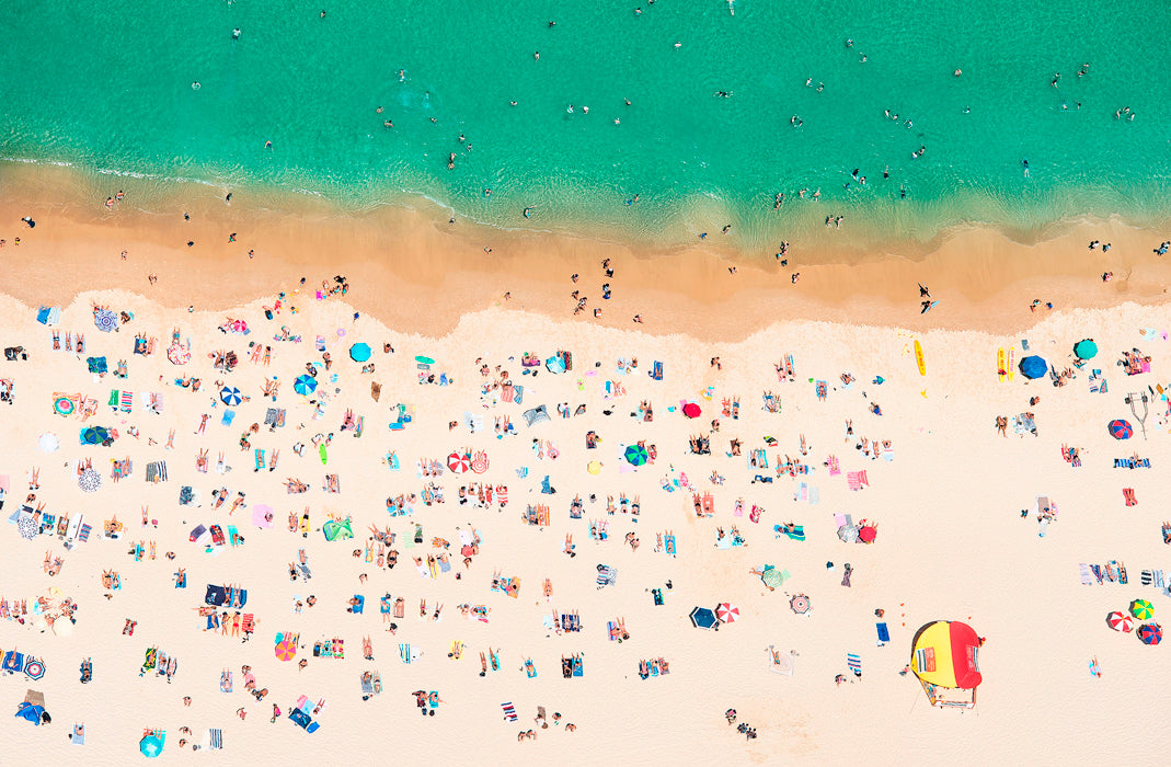 Looking Down, Bondi Beach Beach print
