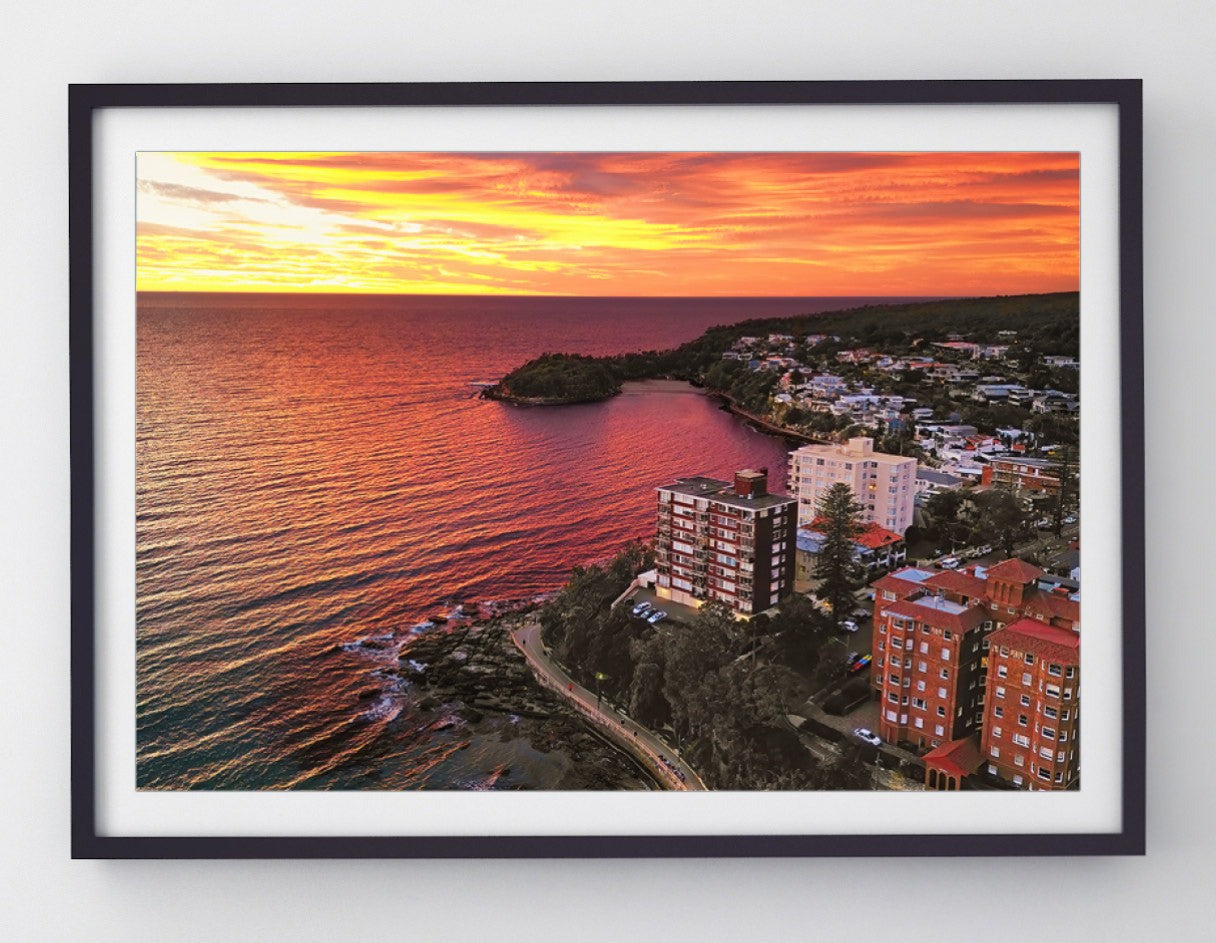 Manly Mornings, Manly print