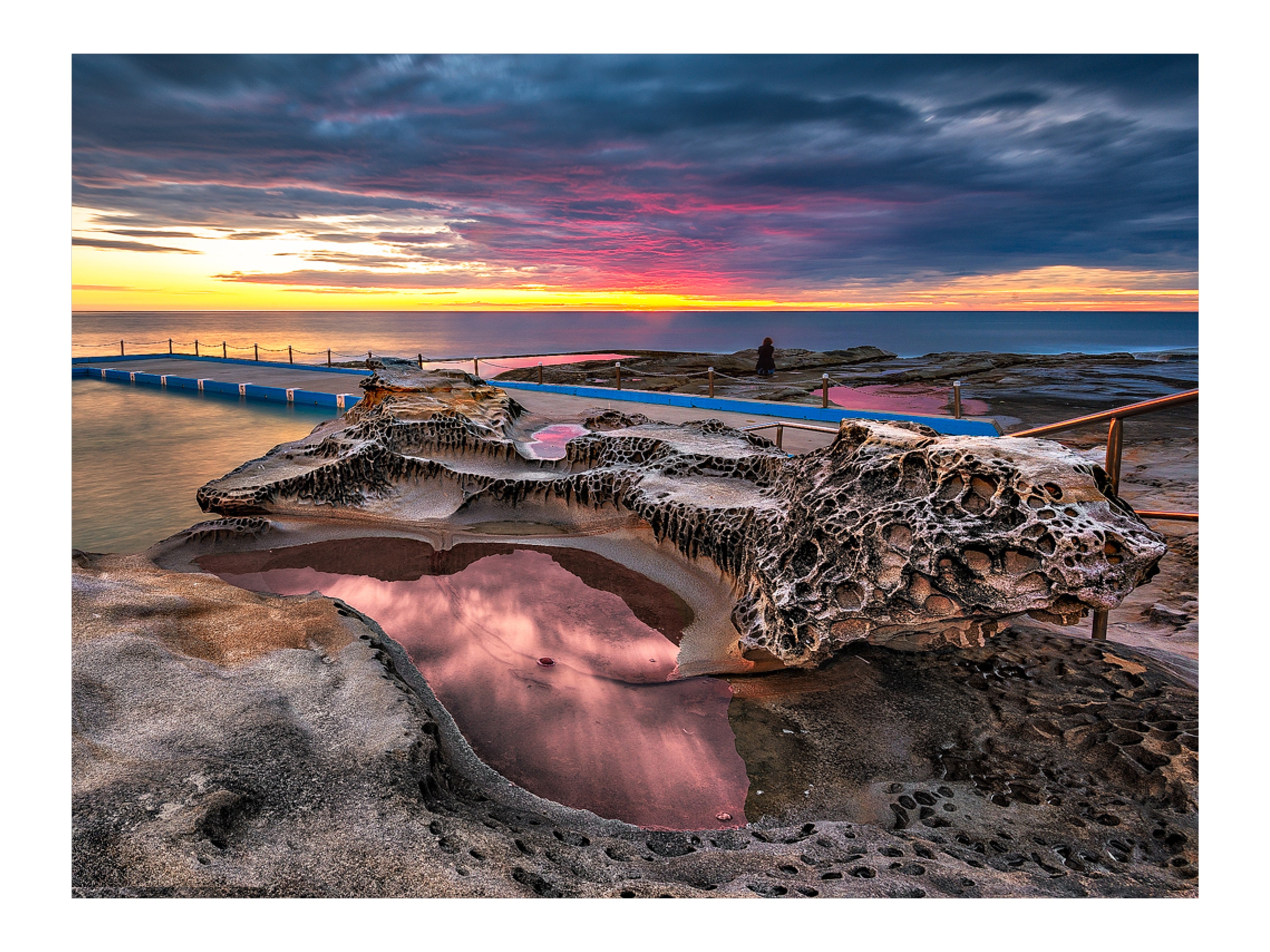 Moonscape, Dee Why Rock Pool print