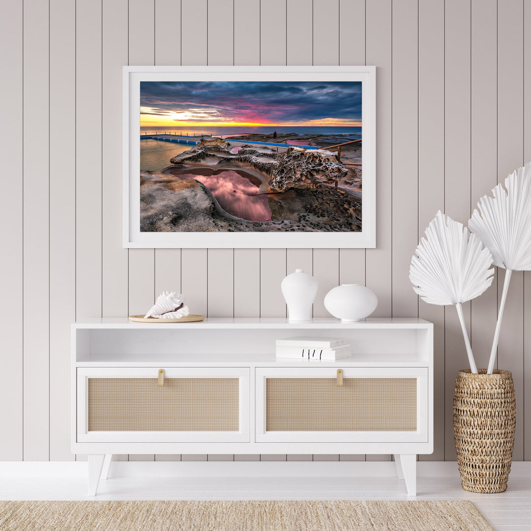 Moonscape, Dee Why Rock Pool print