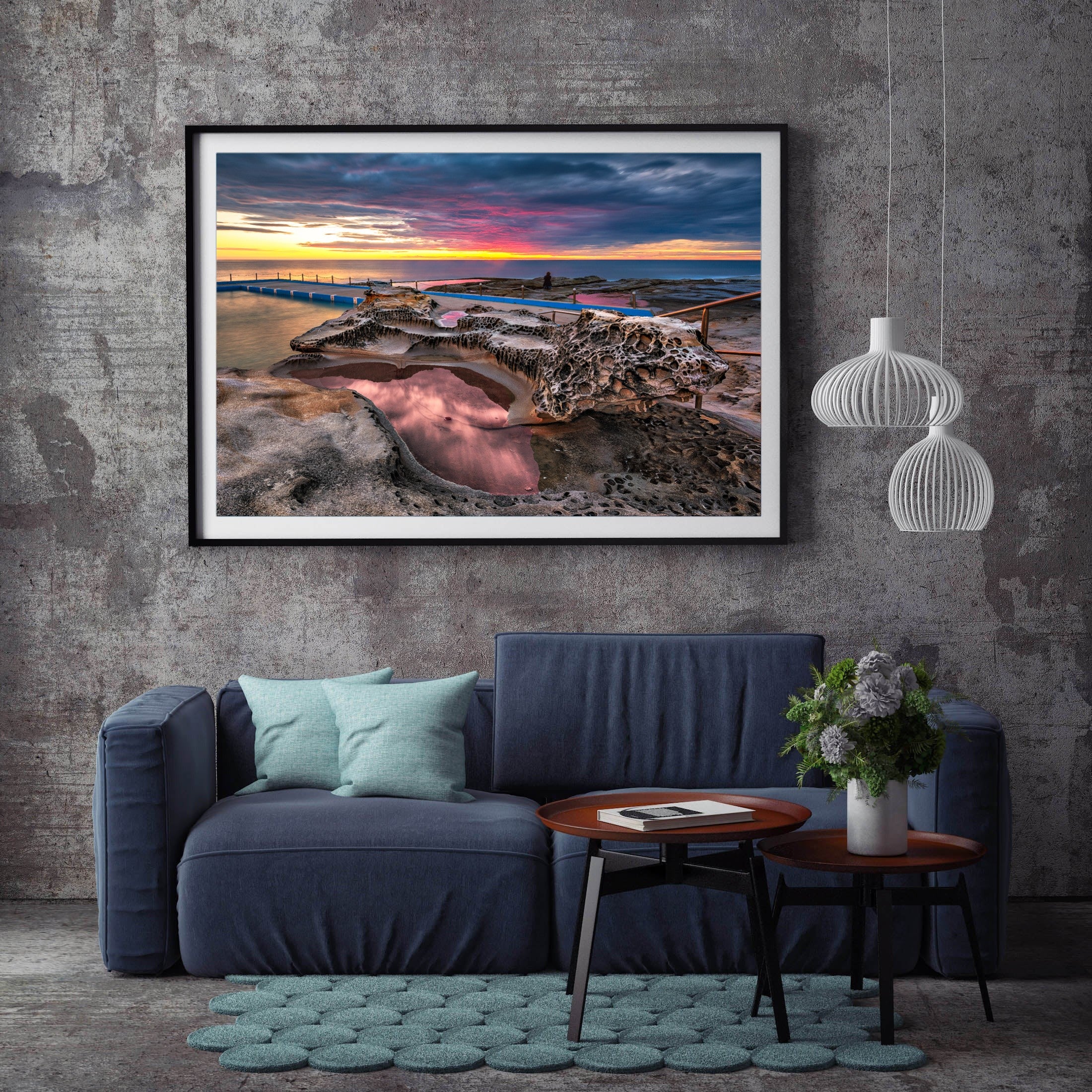Moonscape, Dee Why Rock Pool print