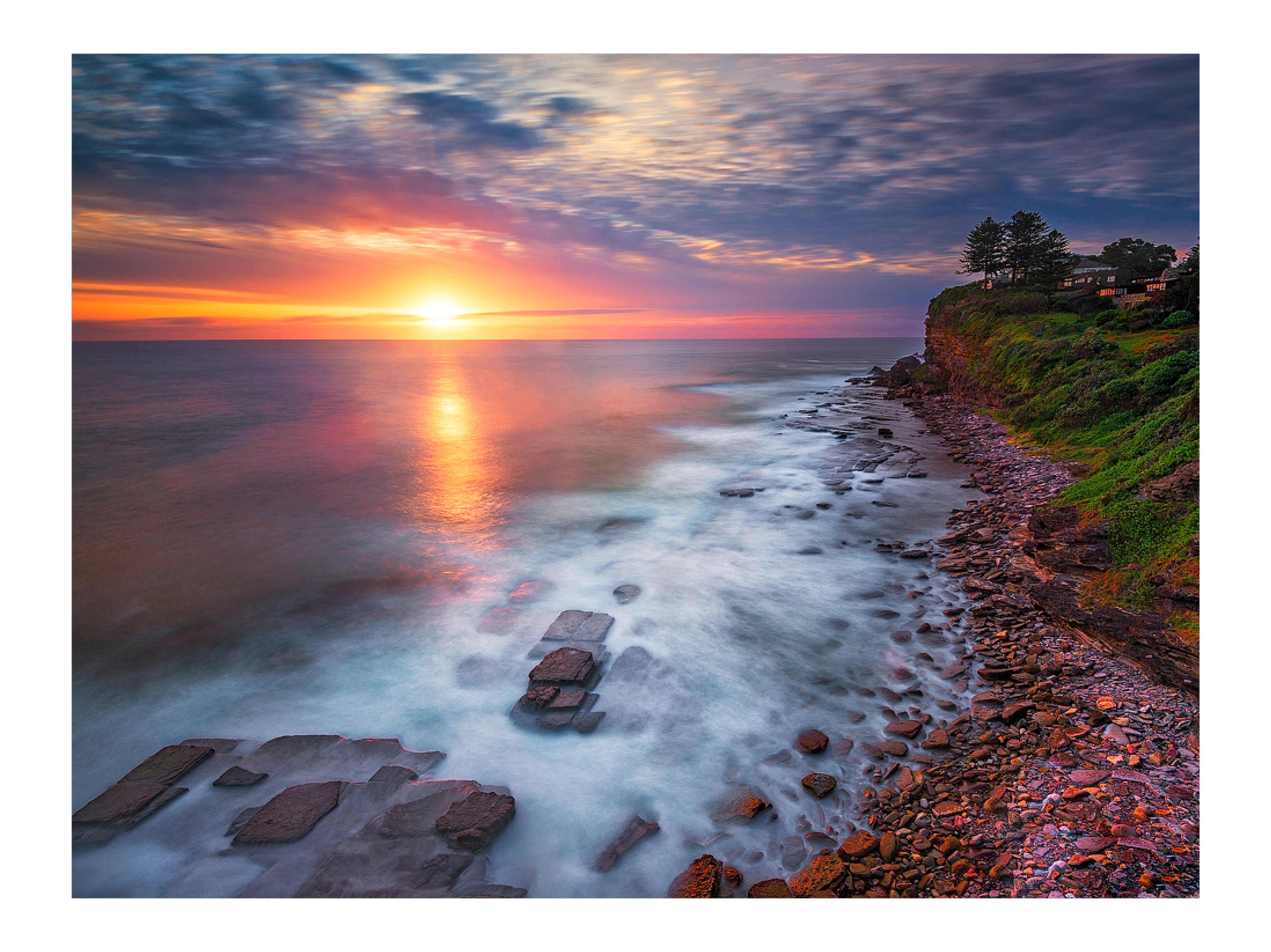 Morning Light, Avalon Rock Pool print