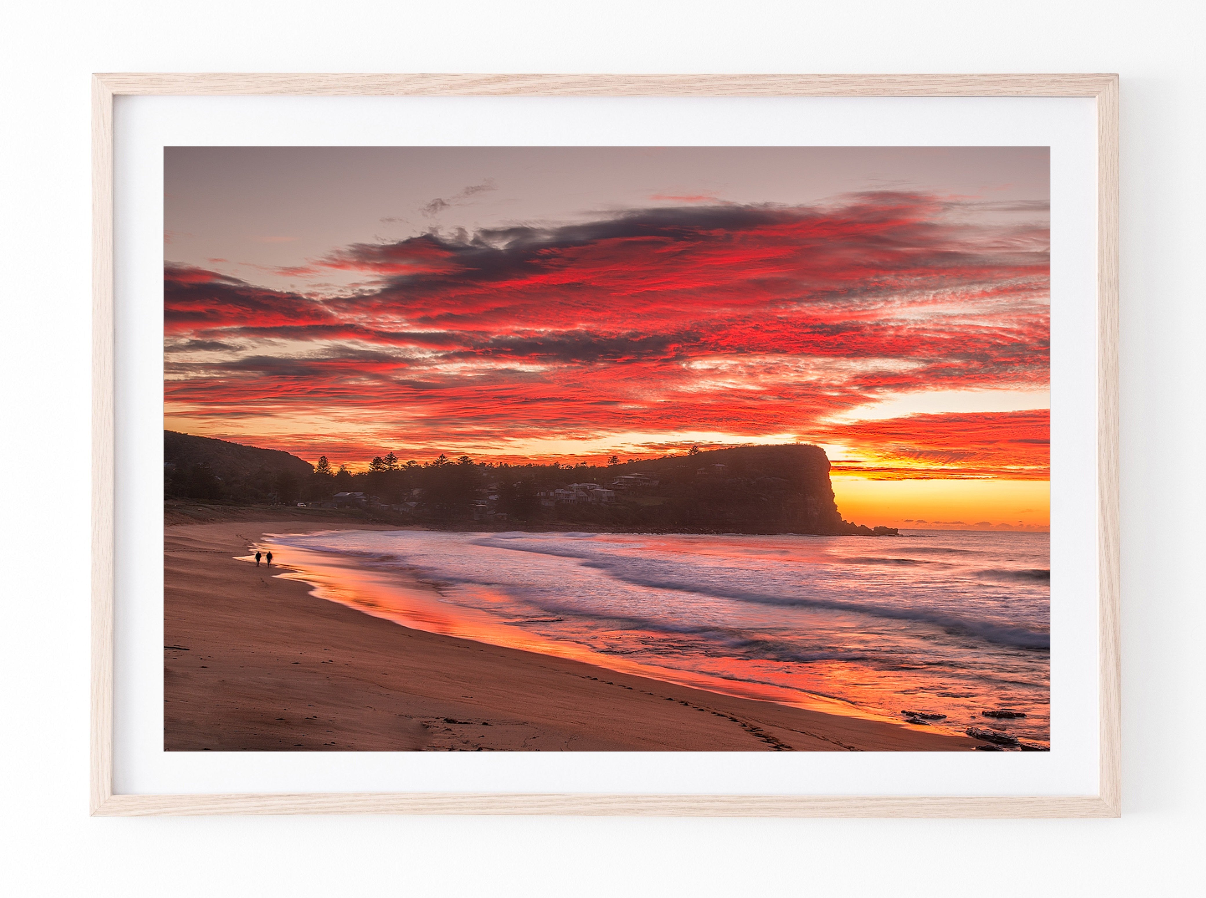 Morning Walk, Avalon Rock Pool print