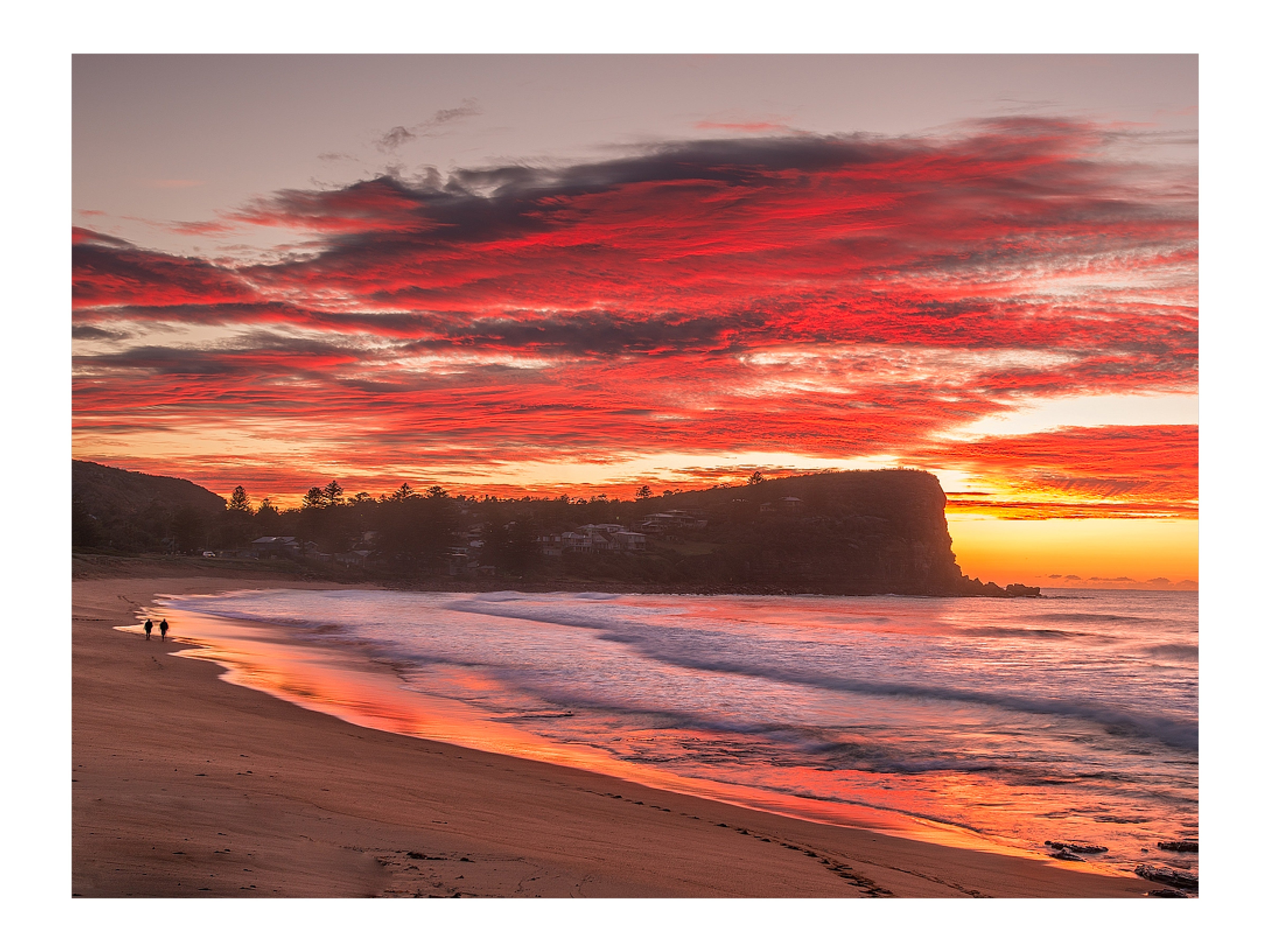 Morning Walk, Avalon Rock Pool print