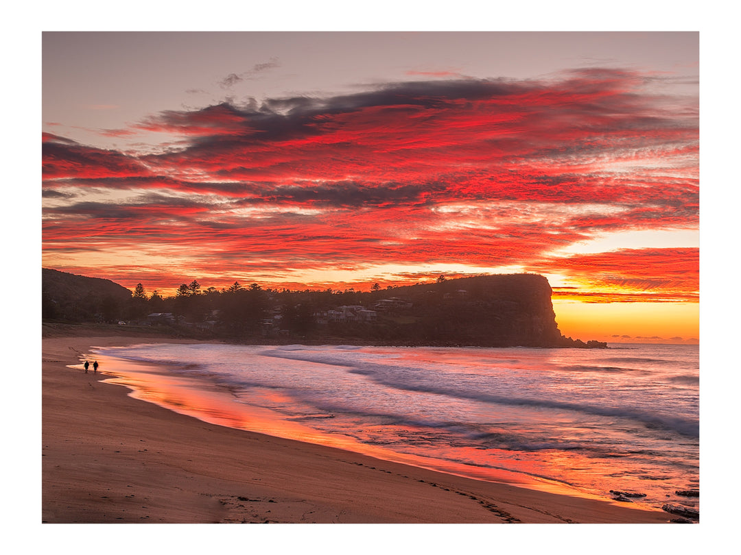 Morning Walk, Avalon Rock Pool print