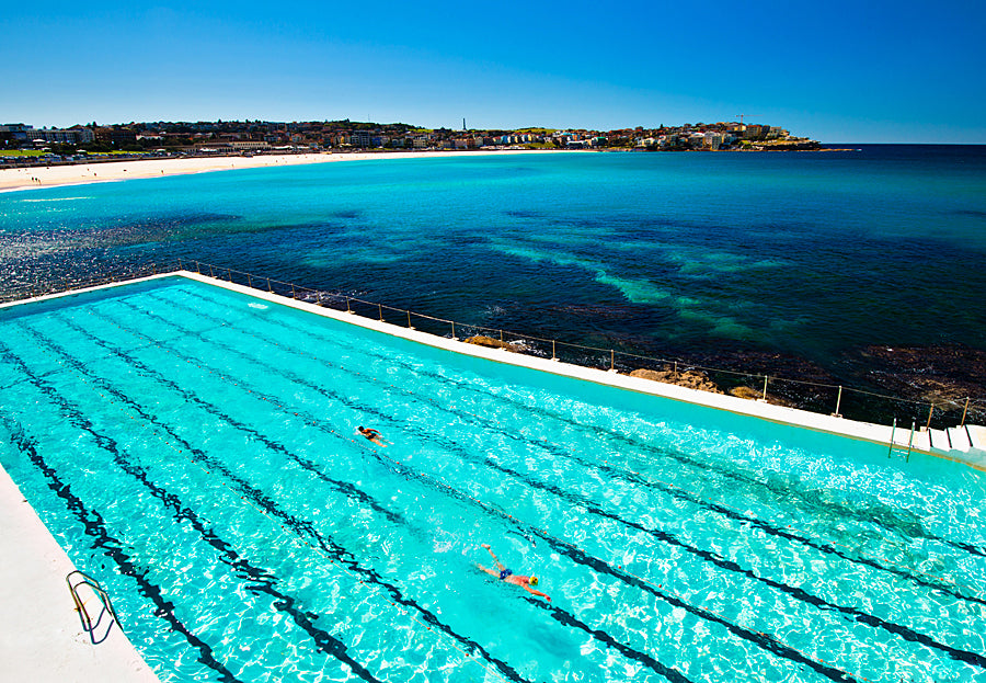 Passing By, Bondi Beach Rock Pool print